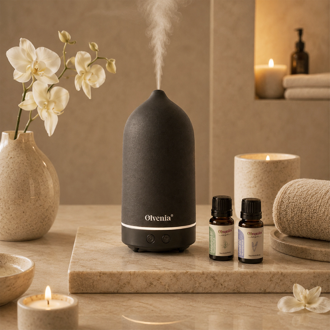 Schwarz Keramik Ultraschall Diffuser Olvenia